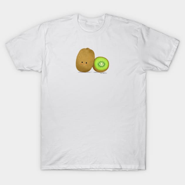 Kiwi Fruit T-Shirt by julianamotzko